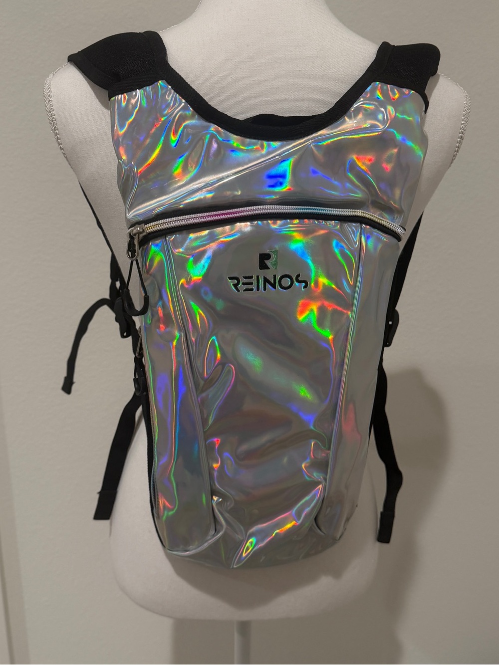 Rein03 Holographic Silver Backpack - Women's Bag